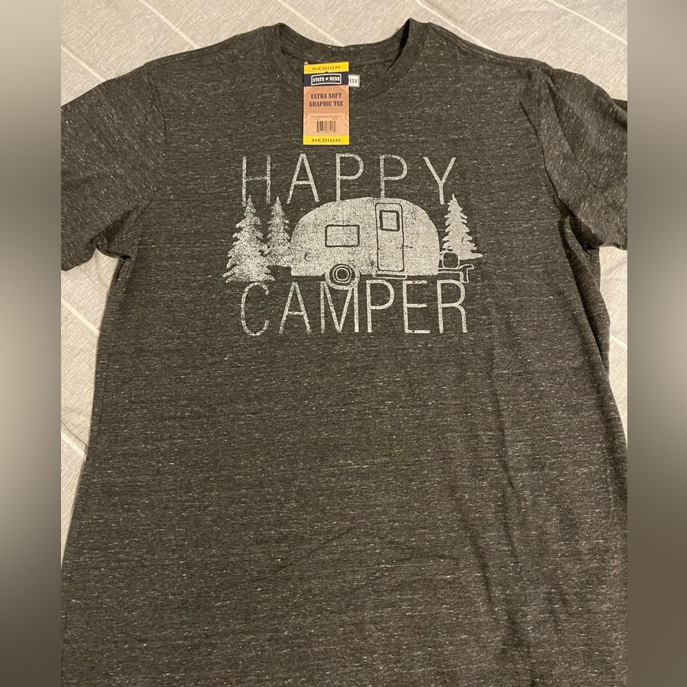 State of mine happy camper tee shirt Medium